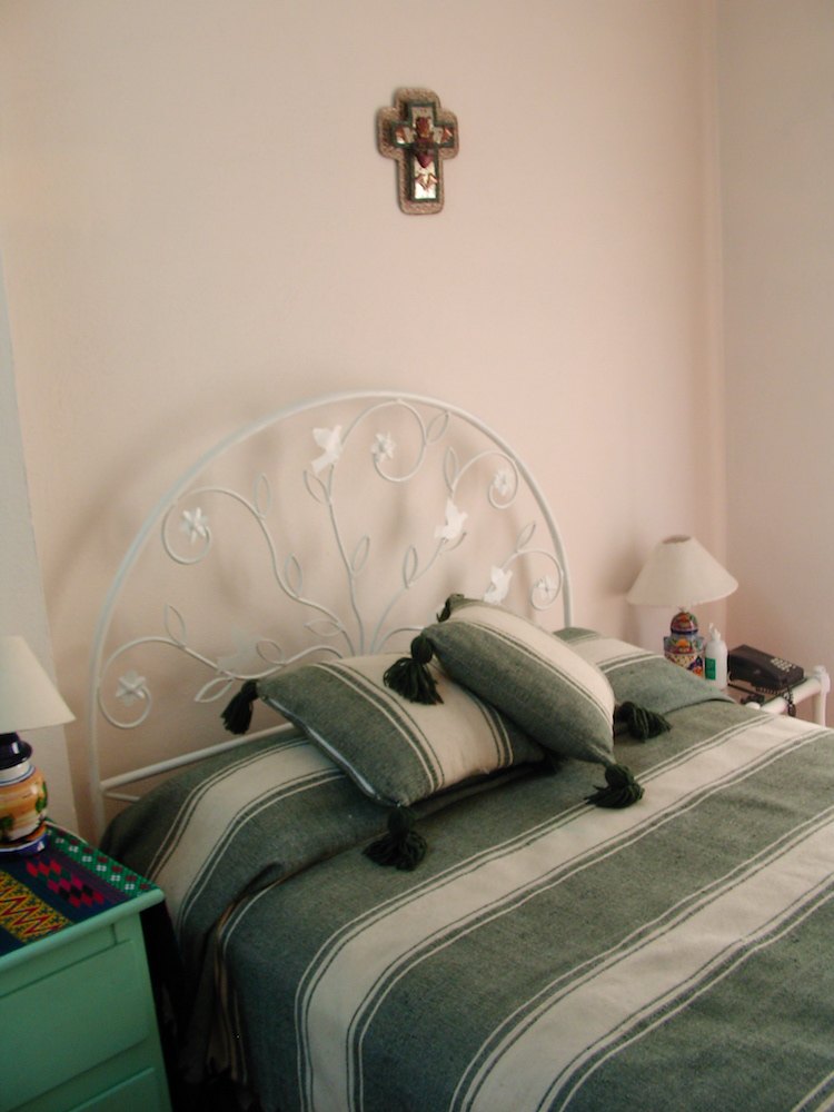The bedroom has comfy double bed. Click to enlarge!